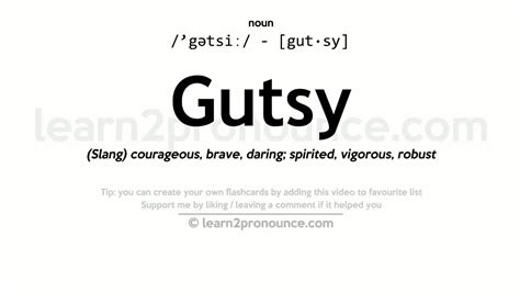 Gutsy Definition & Meaning .